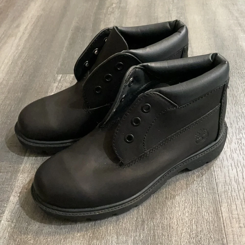 timberland classic unisex chukka black ankle boots size 2